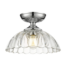 Golden 6952-SF CH-CLR - Golden Lighting Audra 1-light 12in Semi-Flush Mount in Chrome